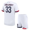 Maglia ufficiale Paris Saint Germain Zaire Emery 33 Trasferta 2024-25 per Bambino